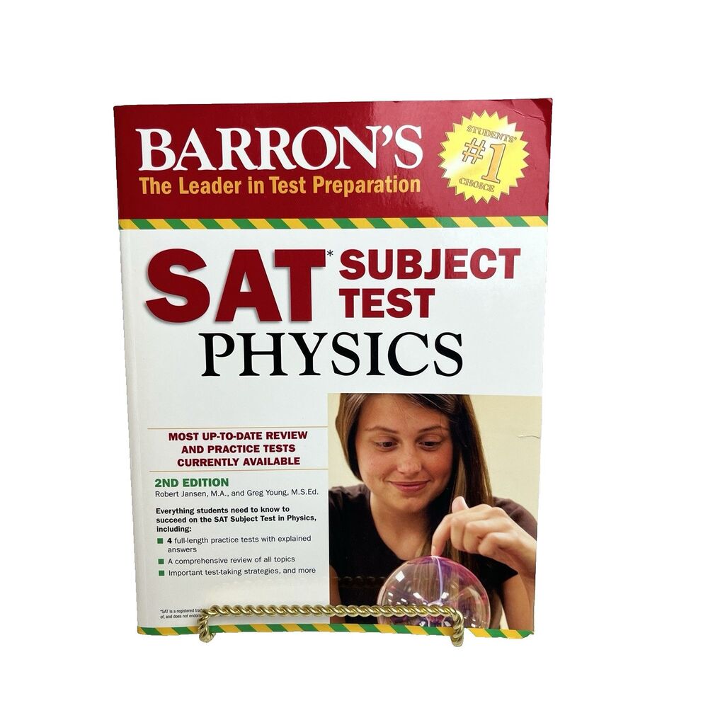 Barron's SAT Subject Test: Physics, 2nd Edition -Paperback - VERY GOOD by Jansen